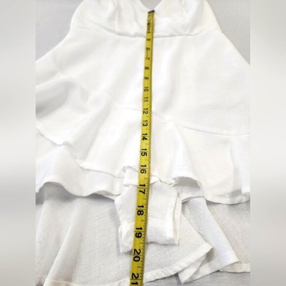 Forever 21 Women's Crisp White Straps High-Low Romper, sz SM - Picture 7 of 8